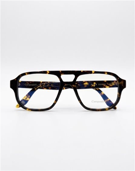 Eyeglasses frame Compositive Eyewear ALEX 53 HAVANA - ALEX 53 HAVANA